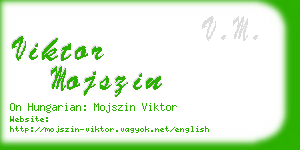 viktor mojszin business card